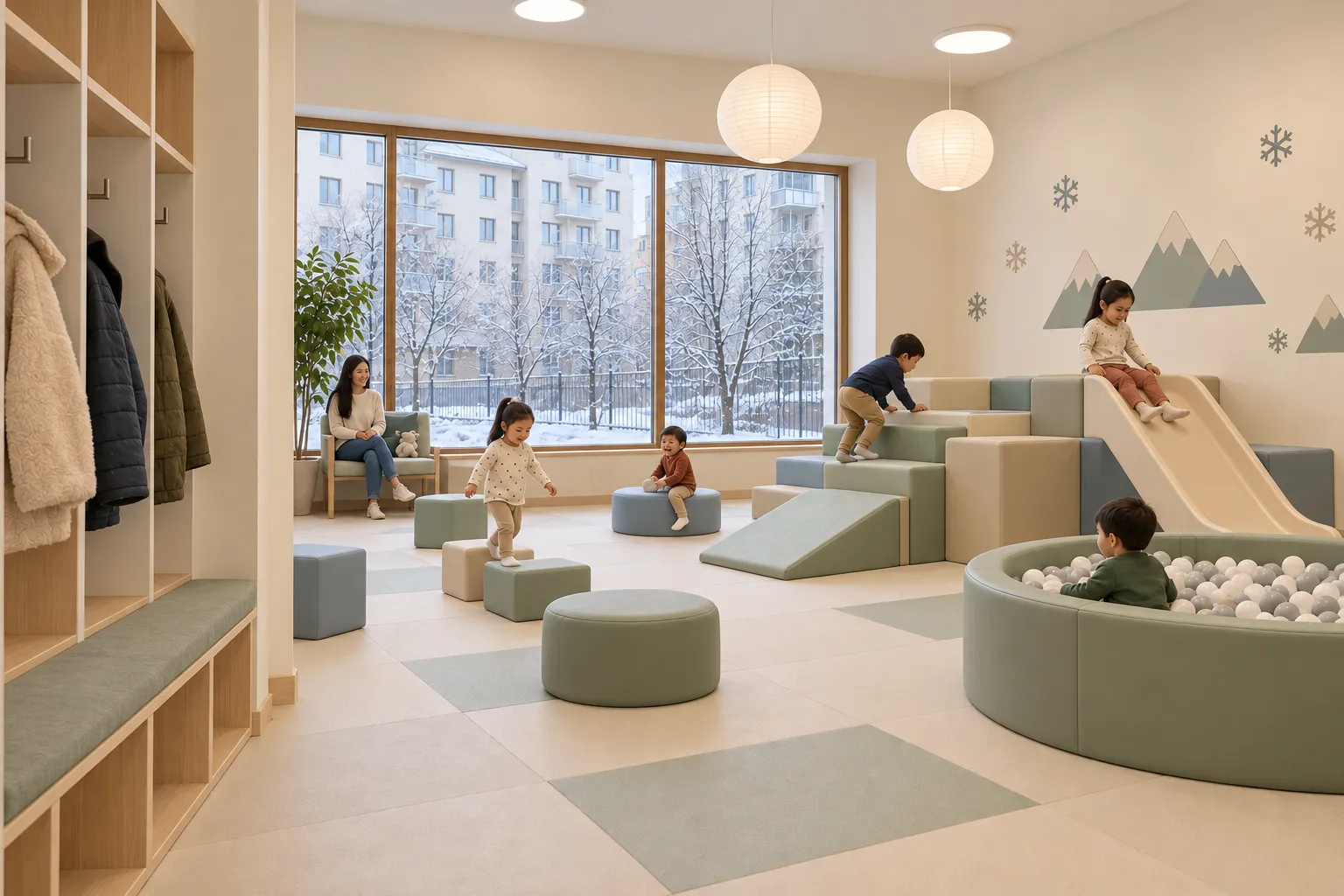 Зона активных игр Winter Kids Club